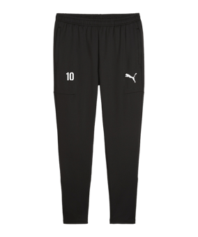PUMA teamGOAL Slim Trainingshose Schwarz Weiss F03