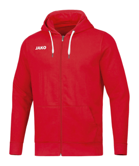 JAKO Base Kapuzenjacke Kids Rot F01 - rot