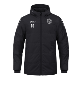 JAKO Team Coach Kapuzenjacke Schwarz F800