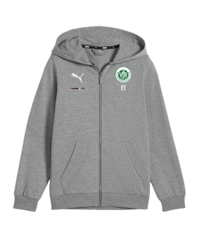 PUMA teamGOAL Casuals Kapuzenjacke Kids Grau F33