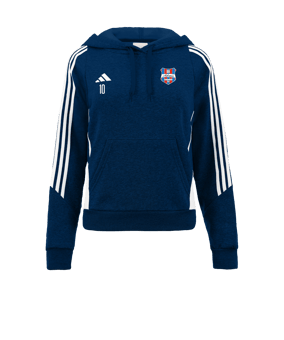 adidas Tiro 24 Hoody Damen Blau Weiss