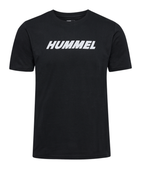 Hummel Elemental Logo Cotton T-Shirt Schwarz F2001 - schwarz
