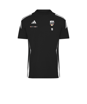 adidas Tiro 24 Baumwollshirt Schwarz Weiss