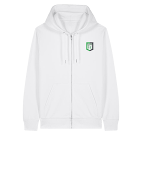 11tsmerch Merch Connector 2.0 Zip Sweatjacke Weiß | #justlogo4c