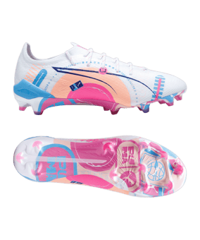 PUMA ULTRA 5 Ultimate FG Volume Up Weiss Blau F01 - weiss