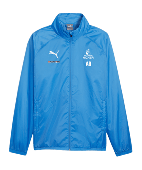 PUMA teamGOAL Allwetterjacke Blau Weiss F02
