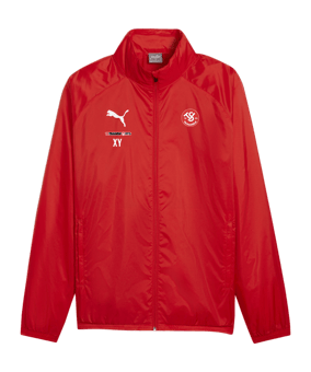 PUMA teamGOAL Allwetterjacke Rot Weiss F01