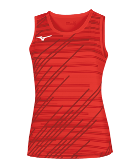 Mizuno Chiba Tanktop Damen Rot F62 - rot
