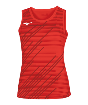 Mizuno Chiba Tanktop Damen Rot F62 - rot