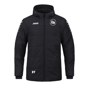 JAKO Team Coach Kapuzenjacke Schwarz F800