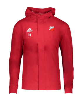 adidas Entrada 22 Allwetterjacke Rot