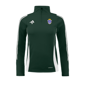Sweat 1/4 zip Training femme Adidas Tiro 24 vert blanc 
