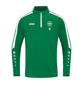 JAKO Power Sweatshirt Grün Weiss F200