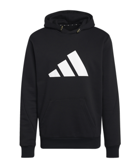 adidas Hoody Schwarz Weiss - schwarz