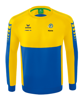 Erima SIX WINGS Sweatshirt Blau Gelb