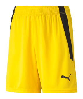 PUMA teamLIGA Short Kids Gelb Schwarz F07 - gelb