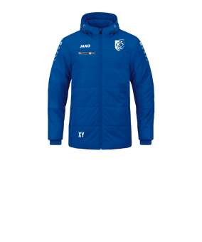 JAKO Team Coach Kapuzenjacke Kids Blau F400 