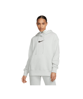 Nike Phoenix Fleece Hoody Damen Silber F034 - silber
