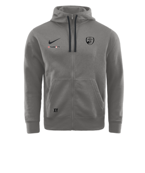 Nike Park 20 Fleece Kapuzenjacke Grau Schwarz F063