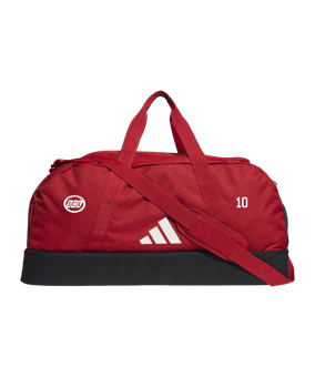 adidas Tiro League Duffel Bag Gr. L Rot Weiss
