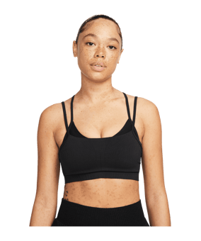 Nike Indy Yoga Sport-BH (ungepolstert) Damen F010 - schwarz