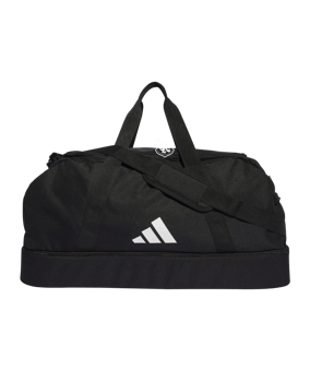 adidas Tiro League Duffel Bag Gr. L Schwarz Weiss