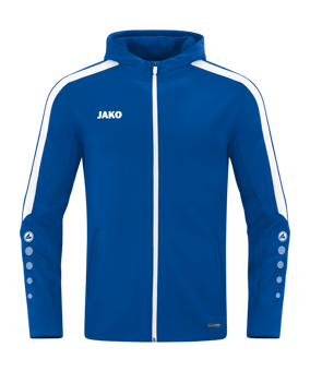 JAKO Power Kapuzenjacke Kids Blau F400 - blau