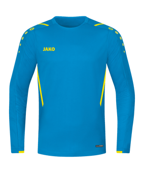 JAKO Challenge Sweatshirt Blau Gelb F443 - blau
