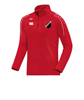 JAKO Classico Ziptop Rot Weiss F01