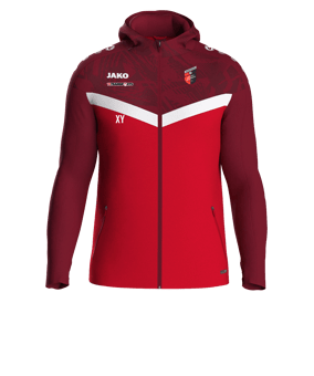 JAKO Iconic Kapuzenjacke Rot F103