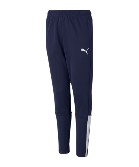PUMA teamLIGA Trainingshose Kids Blau Weiss F06 - blau