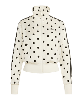 adidas Originals Satin Polka Dots Jacke Damen Weiß - weiss