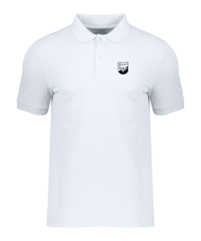 Stanley & Stella Merch Prepster 2.0 Polo Weiß | #justlogo1c