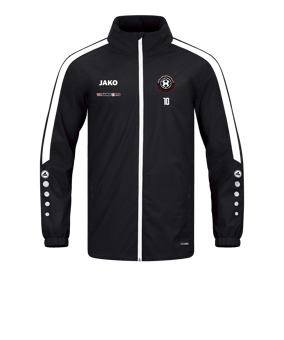 JAKO Power Allwetterjacke Schwarz Weiss F800
