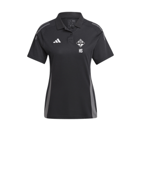 adidas Tiro 24 Competition Poloshirt Damen Schwarz Grau