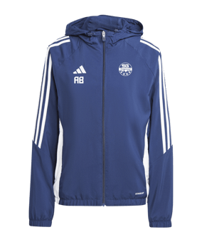 adidas Tiro 24 Windbreaker Damen Blau Weiss