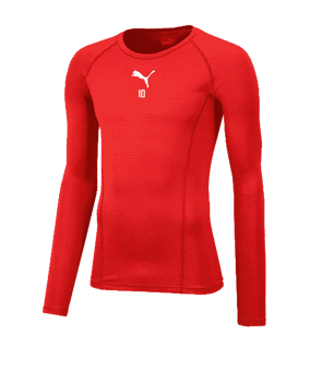 PUMA LIGA Baselayer Longsleeve Rot F01