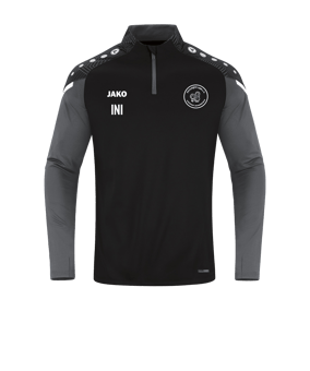 JAKO Performance Ziptop Schwarz Grau F804
