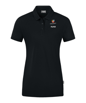JAKO Doubletex Polo Shirt Damen Schwarz F800