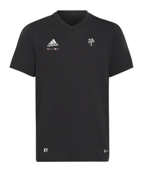 adidas Entrada 22 T-Shirt Kids Schwarz