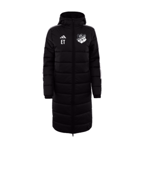 adidas Tiro 24 Long Coachjacke Schwarz Weiss