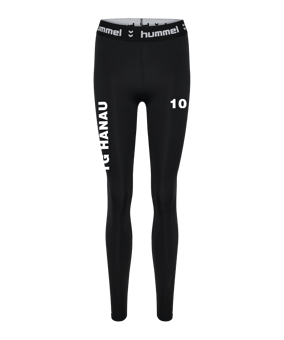 Hummel Pulse Mid Waist Tight Damen Schwarz F2001