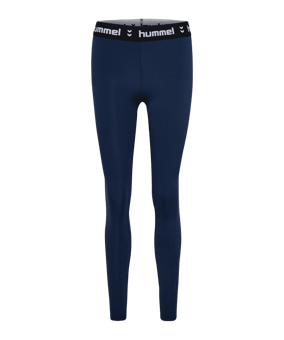 Hummel Pulse Mid Waist Tight Damen Blau F7459 - blau