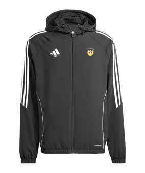 Veste coupe-vent adidas Tiro 24 noire blanche 