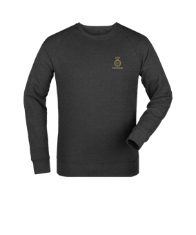 Merch Roller Sweatshirt Dark Heather Grey | #logo (beidseitig)