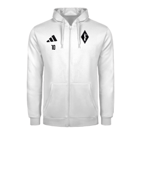 adidas Entrada 26 Kapuzenjacke Weiß