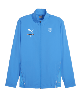 PUMA teamGOAL Sideline Jacke Blau F02