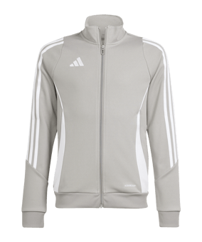 adidas Tiro 24 Trainingsjacke Kids Grau Weiss - grau