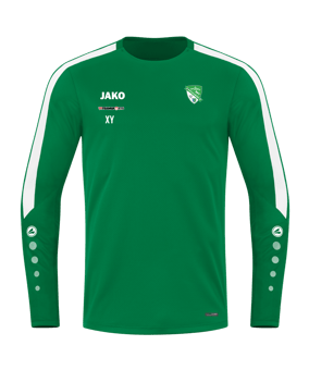JAKO Power Sweatshirt Grün Weiss F200