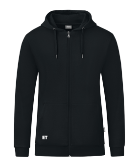 JAKO Organic Kapuzenjacke Schwarz F800